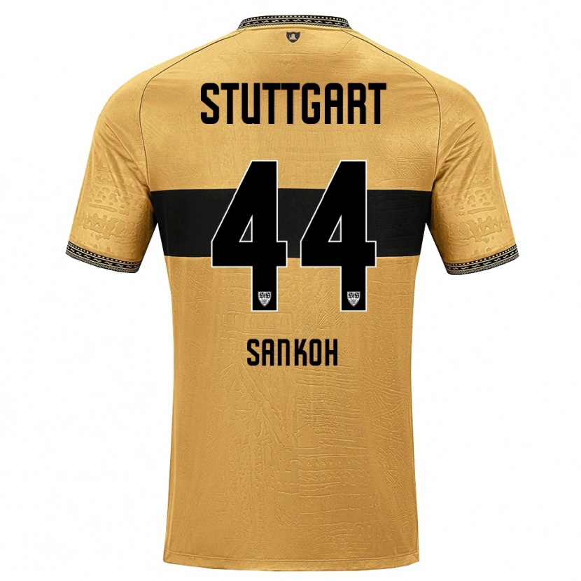 Danxen Kinder Mohamed Sankoh #44 Braun Schwarz Weiß Auswärtstrikot Trikot 2026/27 T-Shirt Österreich