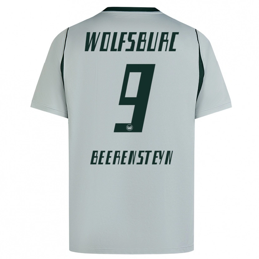 Danxen Kinder Lineth Beerensteyn #9 Grau Grün Auswärtstrikot Trikot 2026/27 T-Shirt Österreich