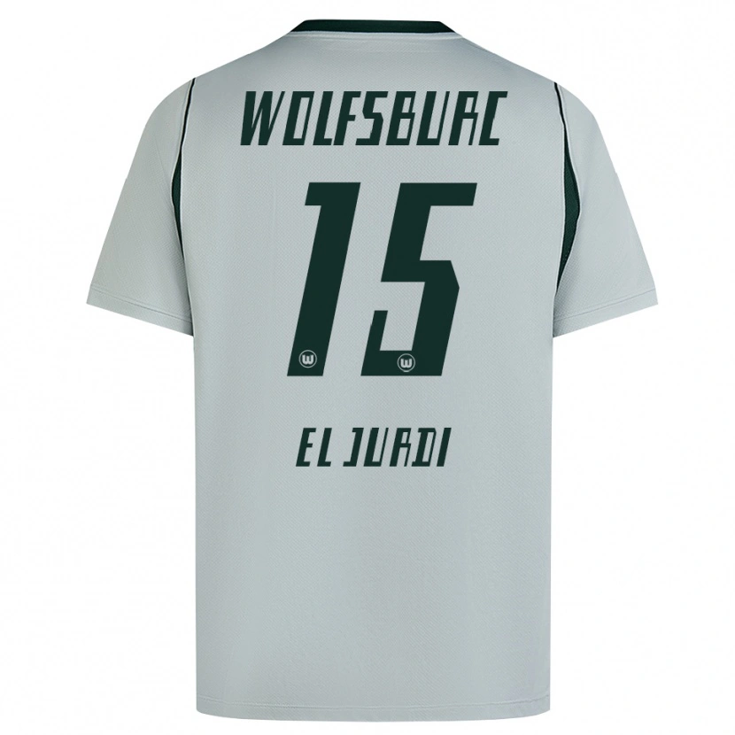 Danxen Kinder Joud El Jurdi #15 Grau Grün Auswärtstrikot Trikot 2026/27 T-Shirt Österreich
