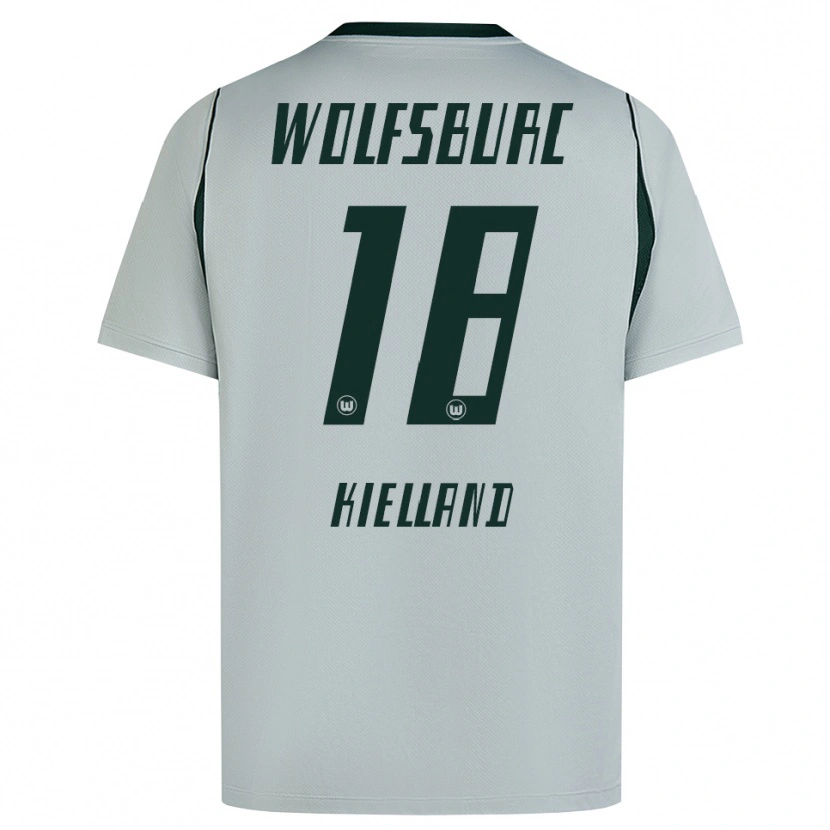 Danxen Kinder Justine Kielland #18 Grau Grün Auswärtstrikot Trikot 2026/27 T-Shirt Österreich