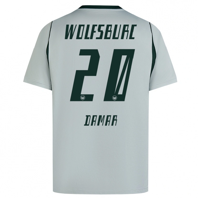 Danxen Kinder Muhammed Damar #20 Grau Grün Auswärtstrikot Trikot 2026/27 T-Shirt Österreich