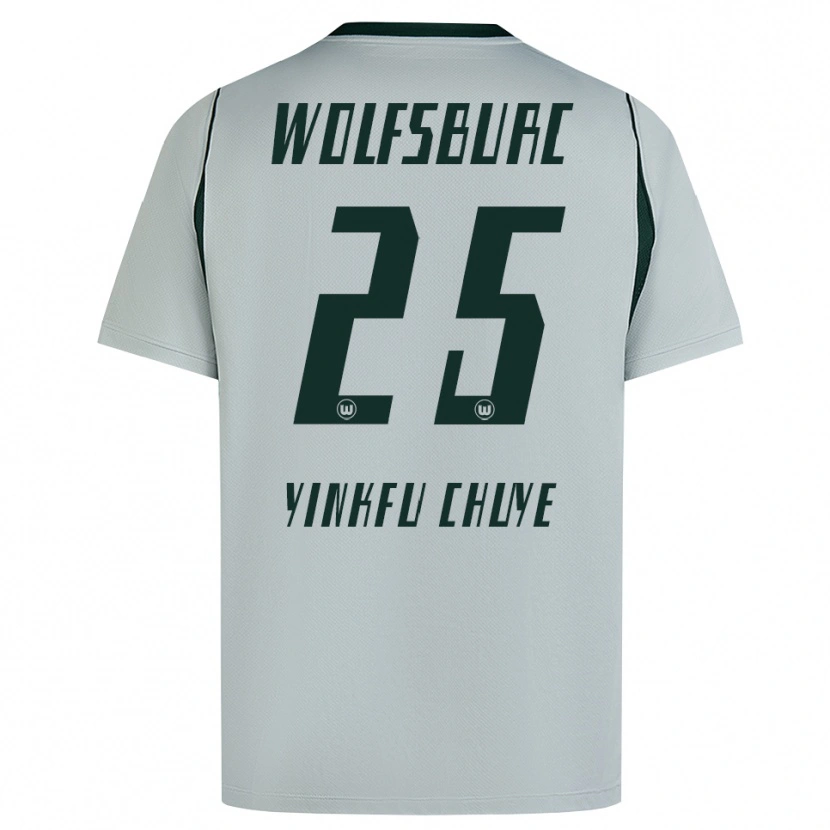 Danxen Kinder Miguel Yinkfu Chuye #25 Grau Grün Auswärtstrikot Trikot 2026/27 T-Shirt Österreich