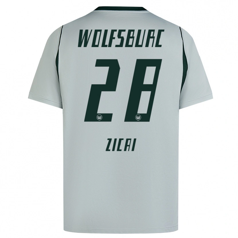 Danxen Kinder Cora Zicai #28 Grau Grün Auswärtstrikot Trikot 2026/27 T-Shirt Österreich