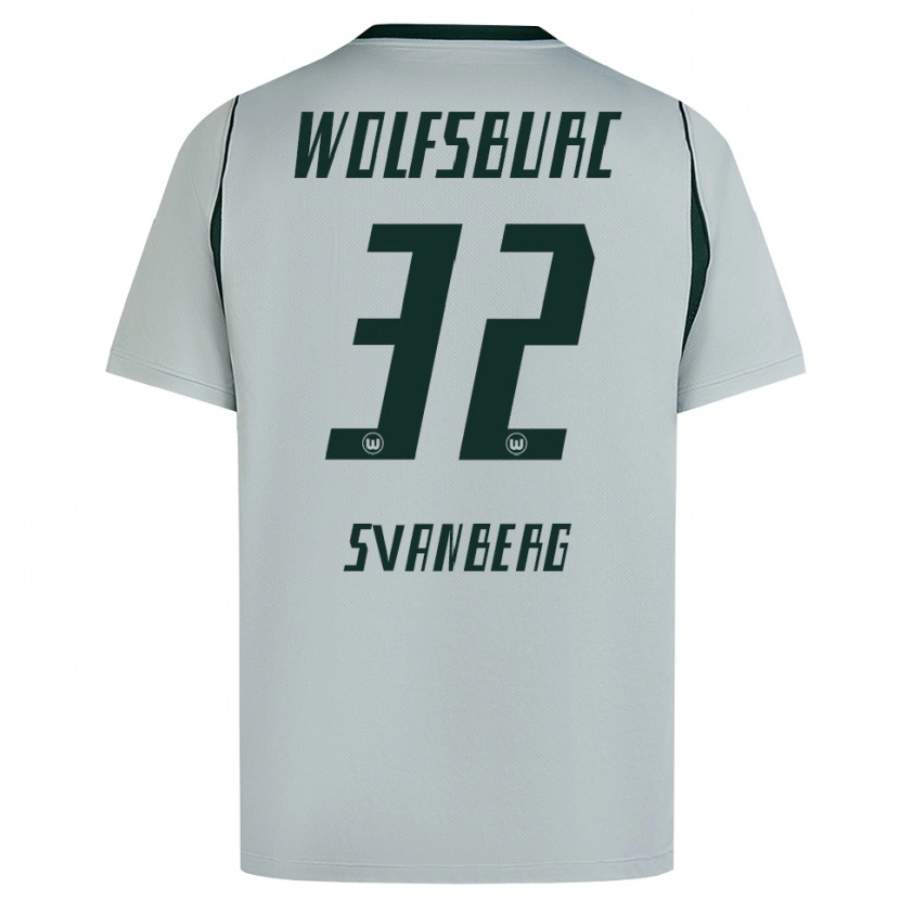 Danxen Kinder Mattias Svanberg #32 Grau Grün Auswärtstrikot Trikot 2026/27 T-Shirt Österreich