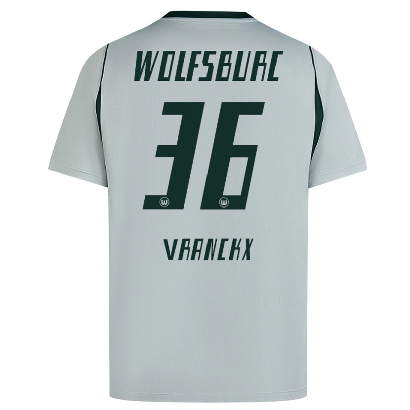 Danxen Kinder Aster Vranckx #36 Grau Grün Auswärtstrikot Trikot 2026/27 T-Shirt Österreich
