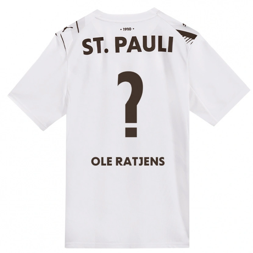 Danxen Kinder Sven Ole Ratjens #0 Kaffee Weiß Rot Auswärtstrikot Trikot 2026/27 T-Shirt Österreich