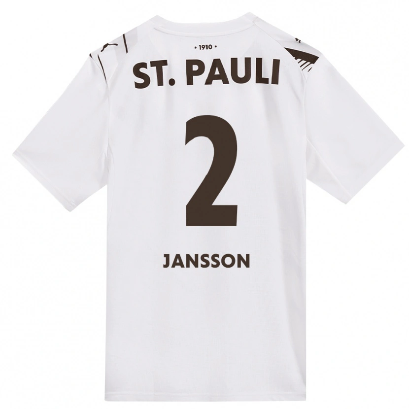 Danxen Kinder Rony Jansson #2 Kaffee Weiß Rot Auswärtstrikot Trikot 2026/27 T-Shirt Österreich