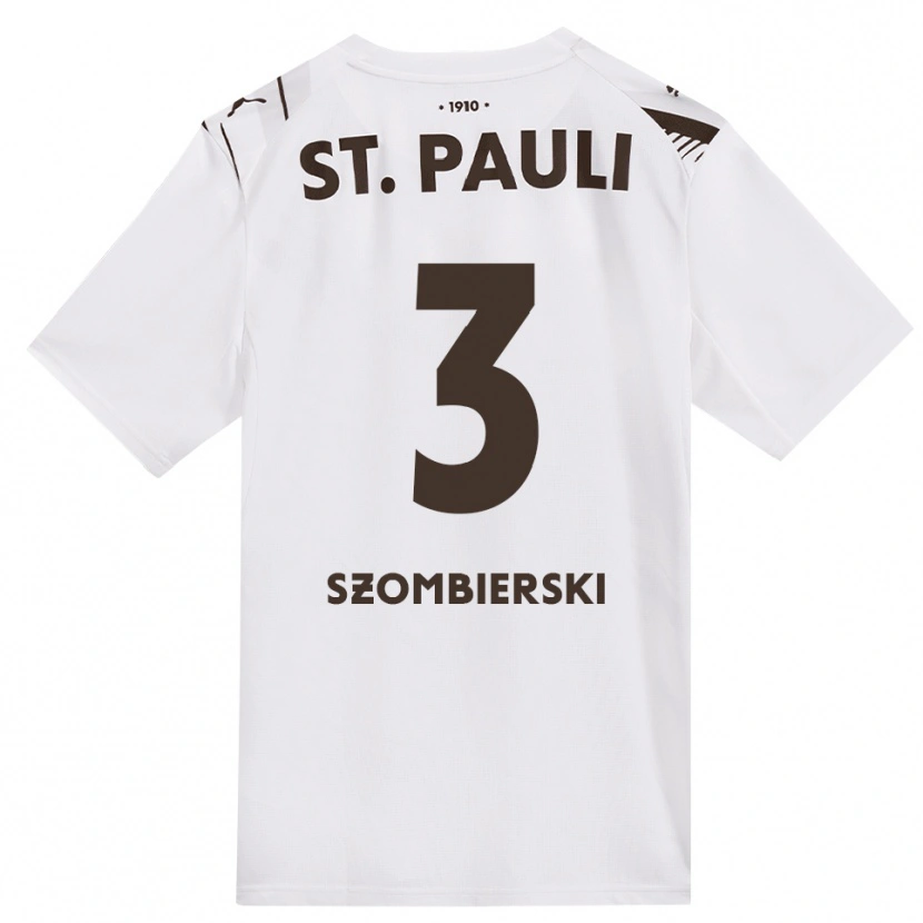 Danxen Kinder Sebastian Szombierski #3 Kaffee Weiß Rot Auswärtstrikot Trikot 2026/27 T-Shirt Österreich