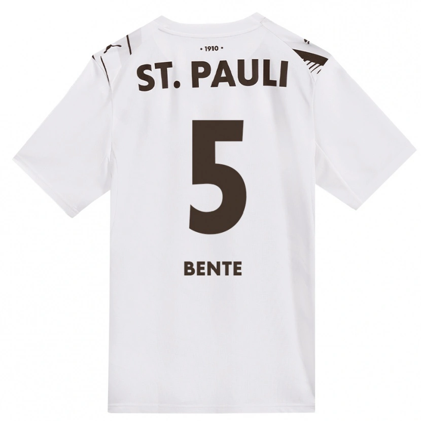 Danxen Kinder Joris Bente #5 Kaffee Weiß Rot Auswärtstrikot Trikot 2026/27 T-Shirt Österreich