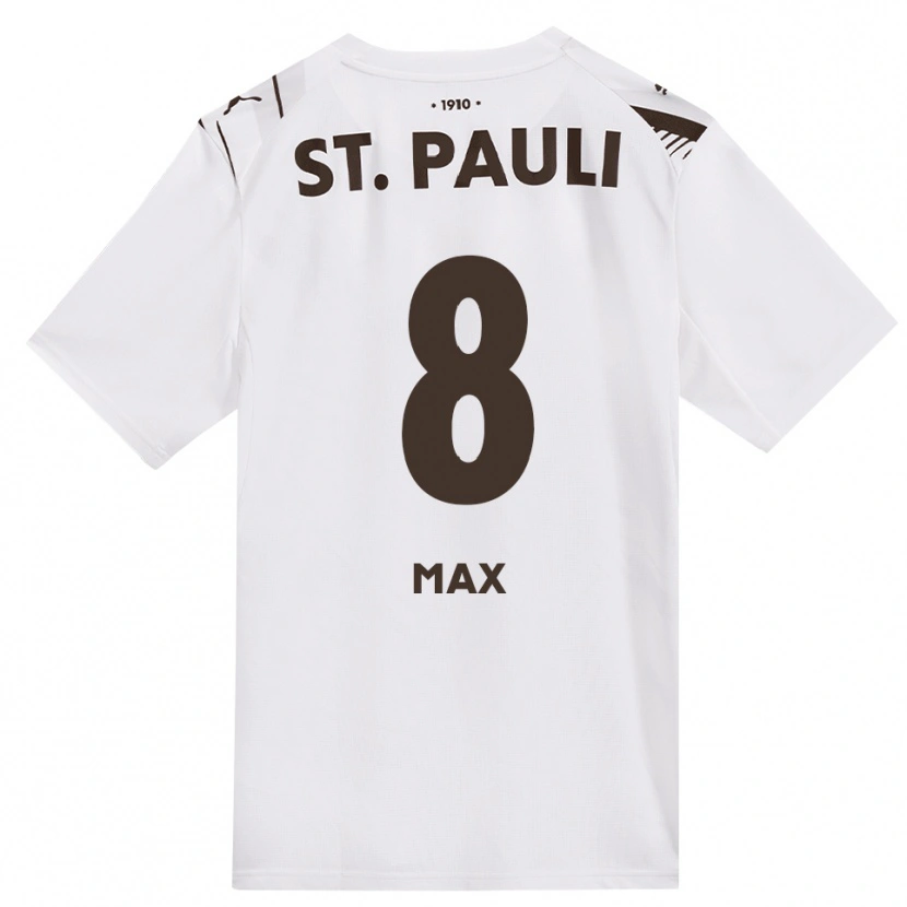 Danxen Kinder Max Herrmann #8 Kaffee Weiß Rot Auswärtstrikot Trikot 2026/27 T-Shirt Österreich
