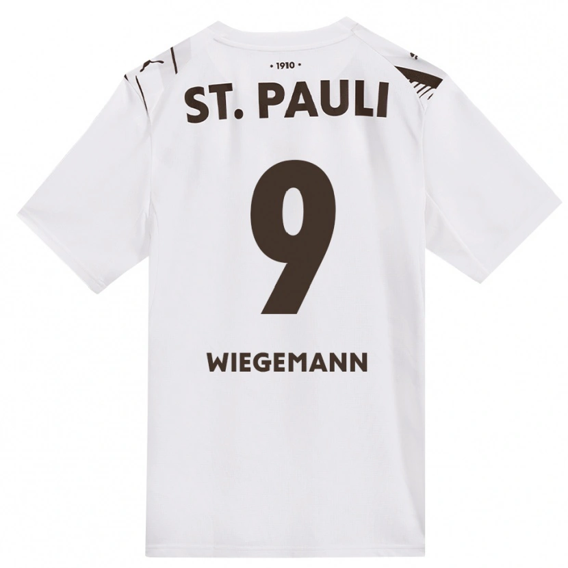 Danxen Kinder Mats Wiegemann #9 Kaffee Weiß Rot Auswärtstrikot Trikot 2026/27 T-Shirt Österreich