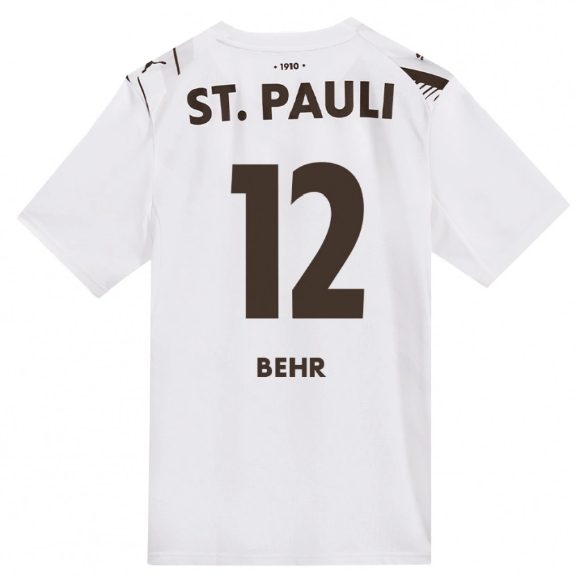 Danxen Kinder Juri Behr #12 Kaffee Weiß Rot Auswärtstrikot Trikot 2026/27 T-Shirt Österreich