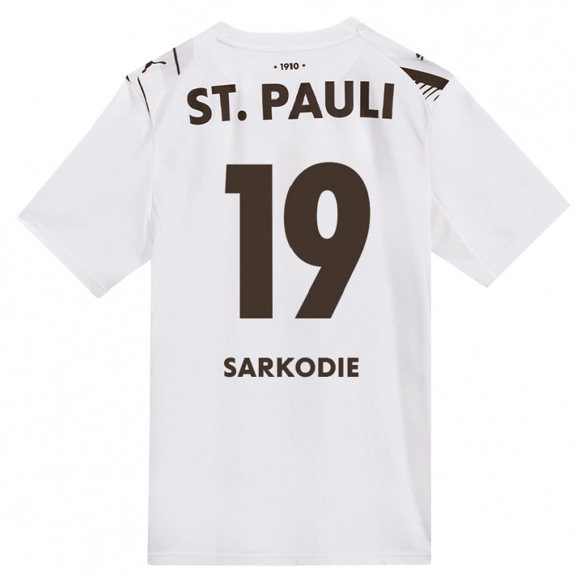 Danxen Kinder Joel Sarkodie #19 Kaffee Weiß Rot Auswärtstrikot Trikot 2026/27 T-Shirt Österreich