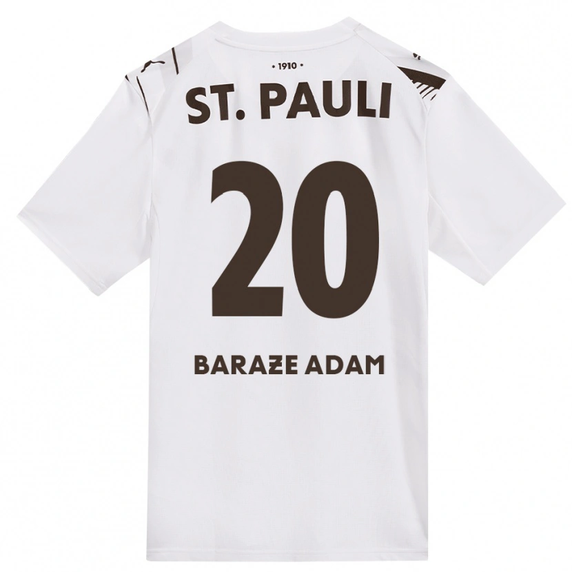 Danxen Kinder Isma Baraze Adam #20 Kaffee Weiß Rot Auswärtstrikot Trikot 2026/27 T-Shirt Österreich