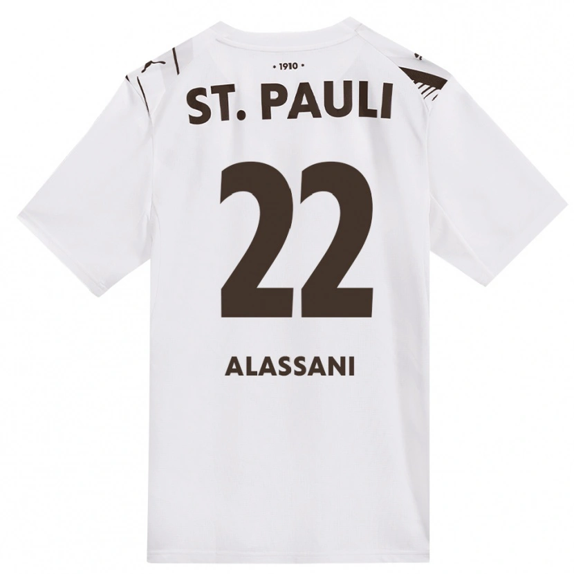 Danxen Kinder Abdul Alassani #22 Kaffee Weiß Rot Auswärtstrikot Trikot 2026/27 T-Shirt Österreich