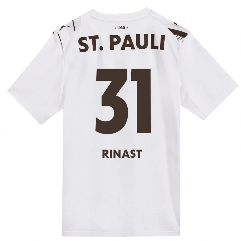 Danxen Kinder Rachel Rinast #31 Kaffee Weiß Rot Auswärtstrikot Trikot 2026/27 T-Shirt Österreich