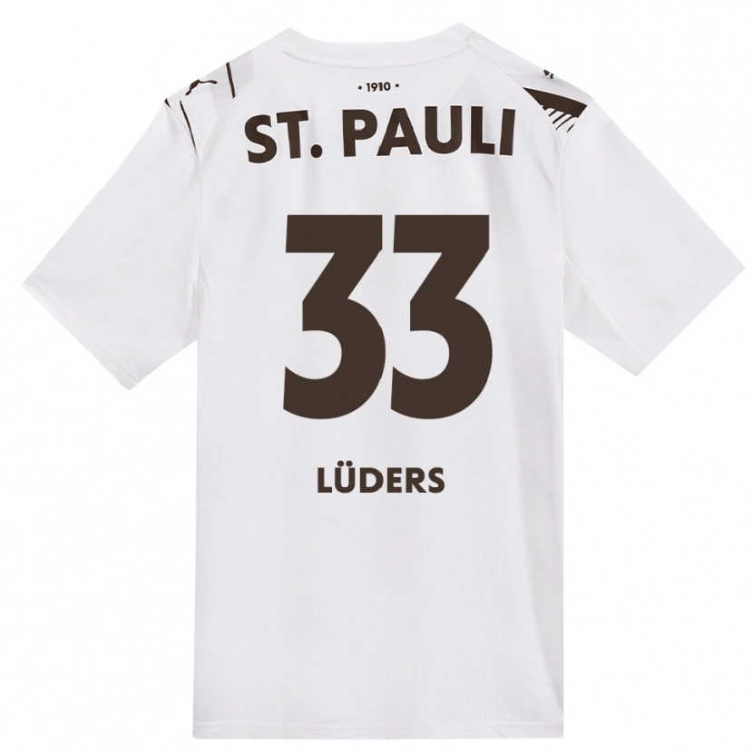 Danxen Kinder Ben Lüders #33 Kaffee Weiß Rot Auswärtstrikot Trikot 2026/27 T-Shirt Österreich