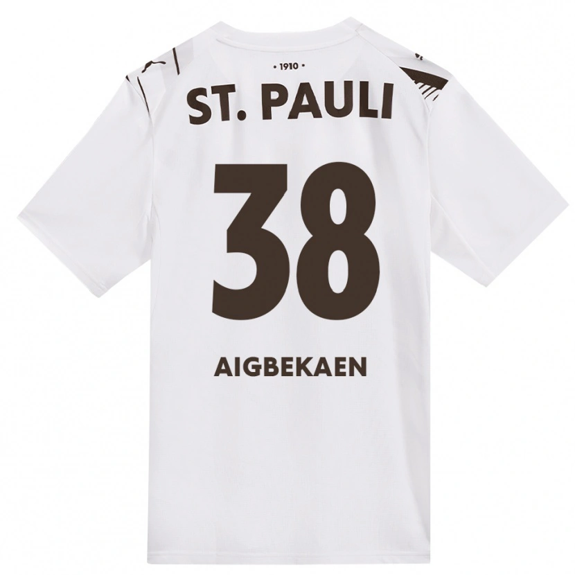 Danxen Kinder Romeo Aigbekaen #38 Kaffee Weiß Rot Auswärtstrikot Trikot 2026/27 T-Shirt Österreich