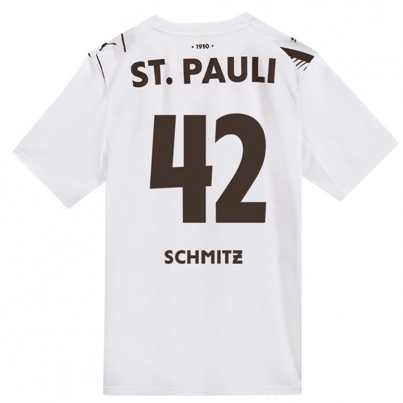 Danxen Kinder Marwin Schmitz #42 Kaffee Weiß Rot Auswärtstrikot Trikot 2026/27 T-Shirt Österreich