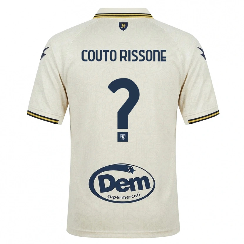 Danxen Kinder Jacopo Couto Rissone #0 Oldlace Gelb Schwarz Auswärtstrikot Trikot 2026/27 T-Shirt Österreich