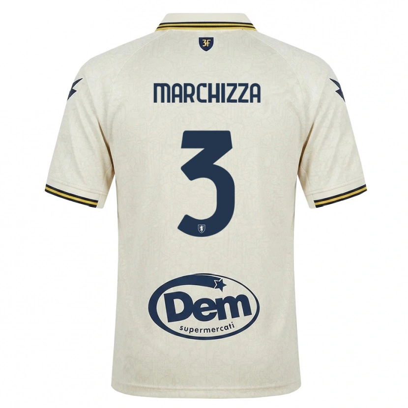 Danxen Kinder Riccardo Marchizza #3 Oldlace Gelb Schwarz Auswärtstrikot Trikot 2026/27 T-Shirt Österreich