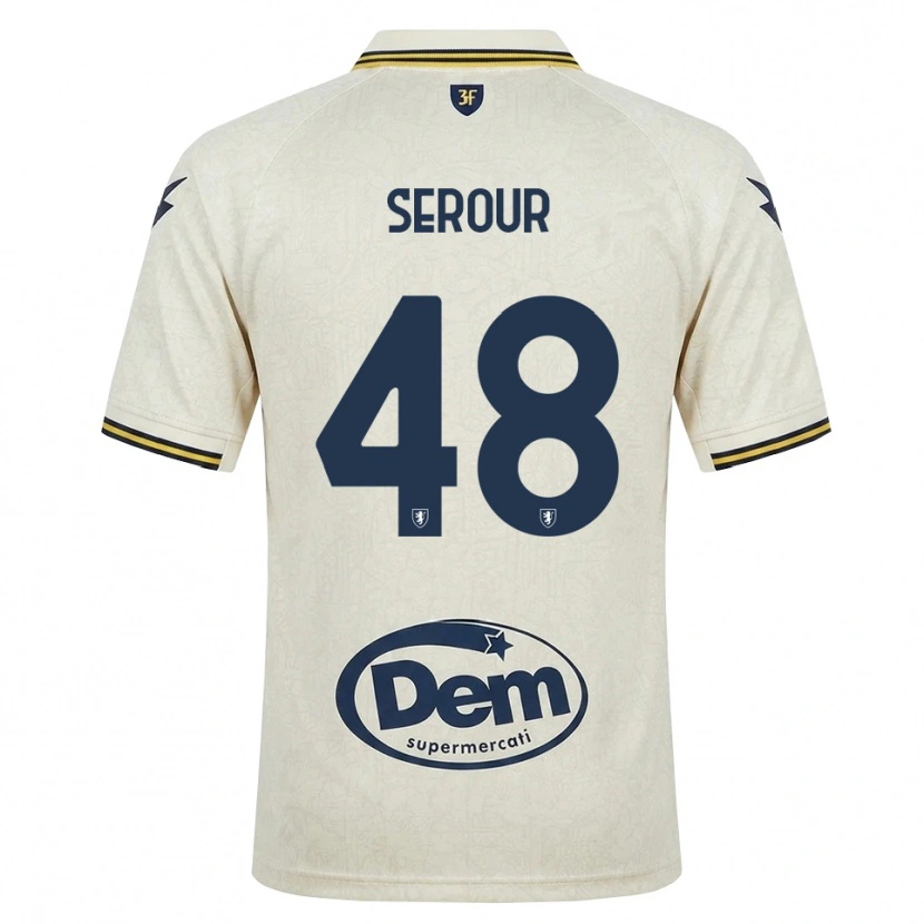 Danxen Kinder Mohamed Serour #48 Oldlace Gelb Schwarz Auswärtstrikot Trikot 2026/27 T-Shirt Österreich