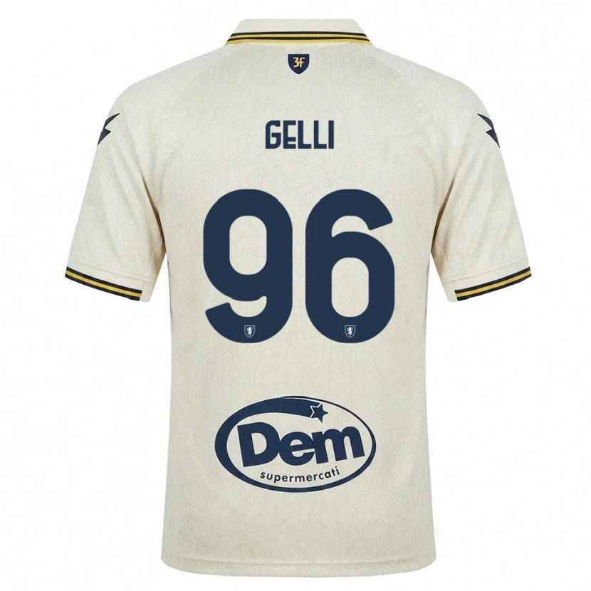 Danxen Kinder Francesco Gelli #96 Oldlace Gelb Schwarz Auswärtstrikot Trikot 2026/27 T-Shirt Österreich