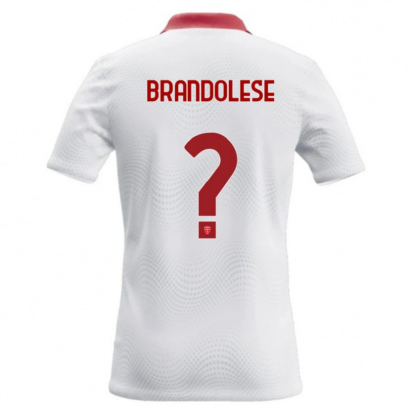 Danxen Kinder Benedetto Brandolese #0 Weiß Rot Auswärtstrikot Trikot 2026/27 T-Shirt Österreich