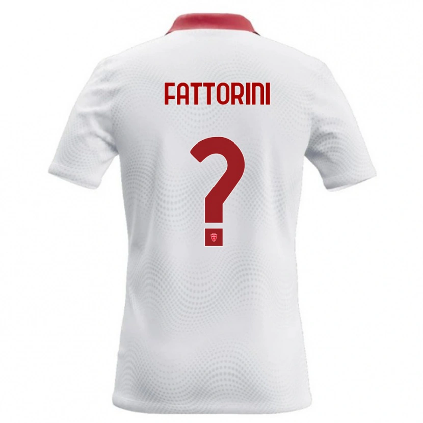 Danxen Kinder Diego Fattorini #0 Weiß Rot Auswärtstrikot Trikot 2026/27 T-Shirt Österreich