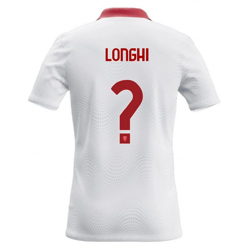 Danxen Kinder Simone Longhi #0 Weiß Rot Auswärtstrikot Trikot 2026/27 T-Shirt Österreich