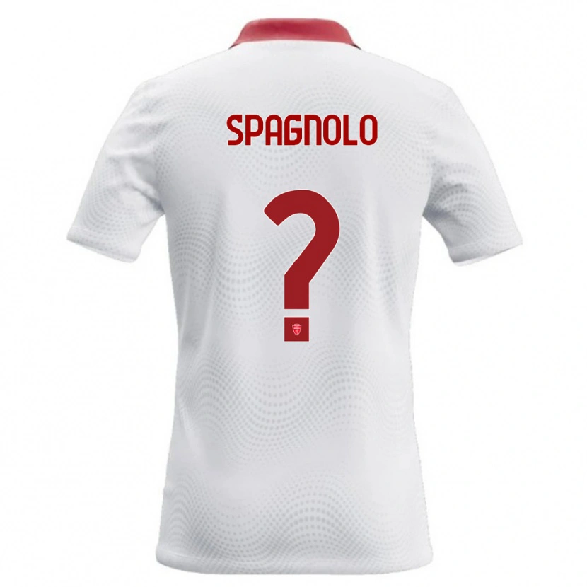 Danxen Kinder Alberto Spagnolo #0 Weiß Rot Auswärtstrikot Trikot 2026/27 T-Shirt Österreich