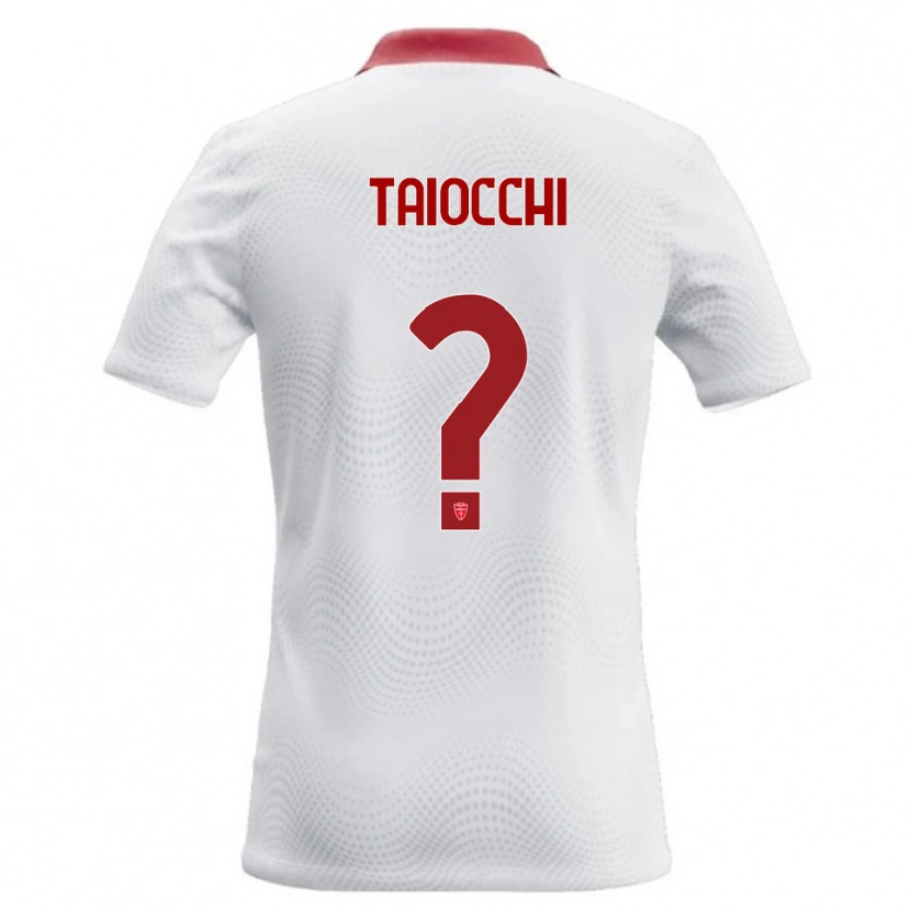 Danxen Kinder Federico Taiocchi #0 Weiß Rot Auswärtstrikot Trikot 2026/27 T-Shirt Österreich