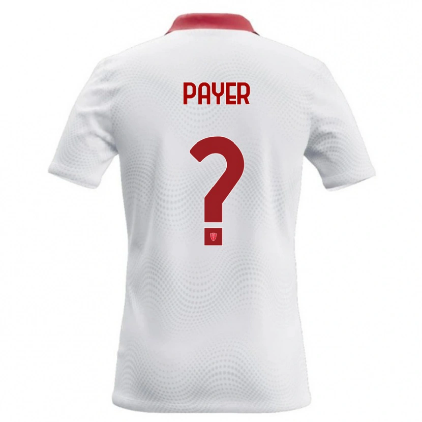 Danxen Kinder Leonardo Payer #0 Weiß Rot Auswärtstrikot Trikot 2026/27 T-Shirt Österreich