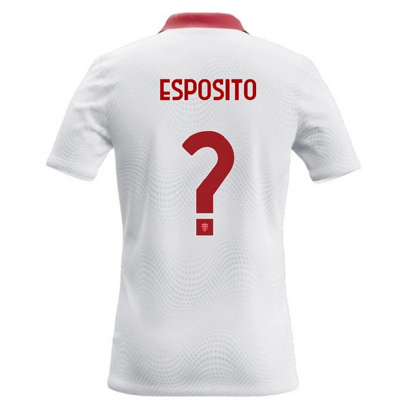 Danxen Kinder Marco Esposito #0 Weiß Rot Auswärtstrikot Trikot 2026/27 T-Shirt Österreich