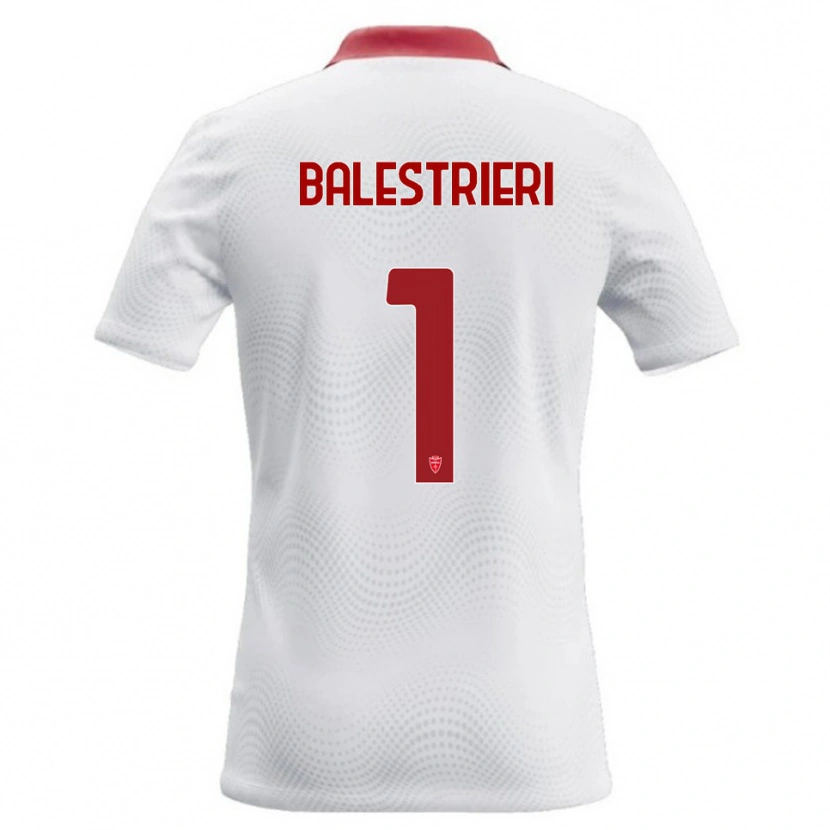 Danxen Kinder Alessandro Balestrieri #1 Weiß Rot Auswärtstrikot Trikot 2026/27 T-Shirt Österreich
