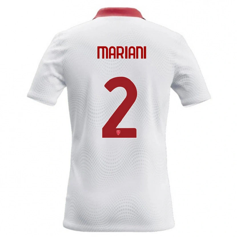 Danxen Kinder Christian Mariani #2 Weiß Rot Auswärtstrikot Trikot 2026/27 T-Shirt Österreich