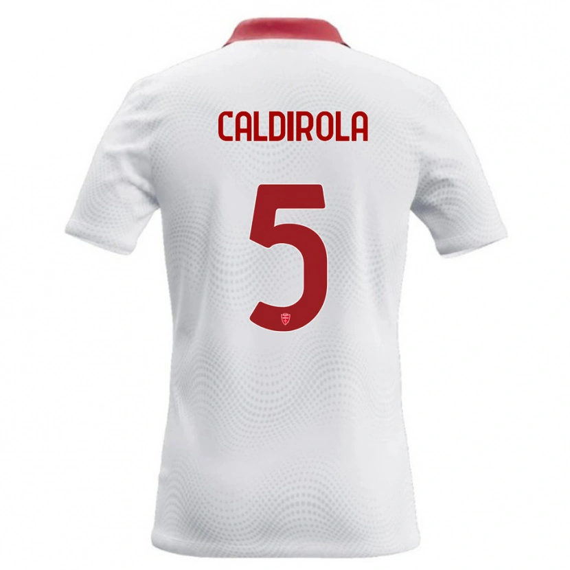 Danxen Kinder Luca Caldirola #5 Weiß Rot Auswärtstrikot Trikot 2026/27 T-Shirt Österreich