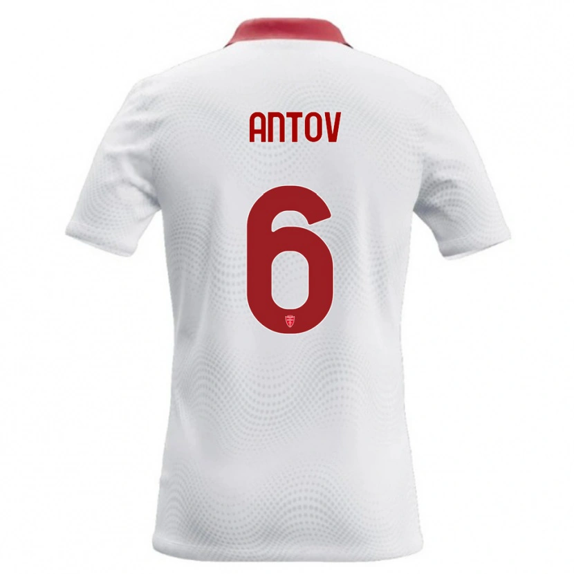 Danxen Kinder Valentin Antov #6 Weiß Rot Auswärtstrikot Trikot 2026/27 T-Shirt Österreich