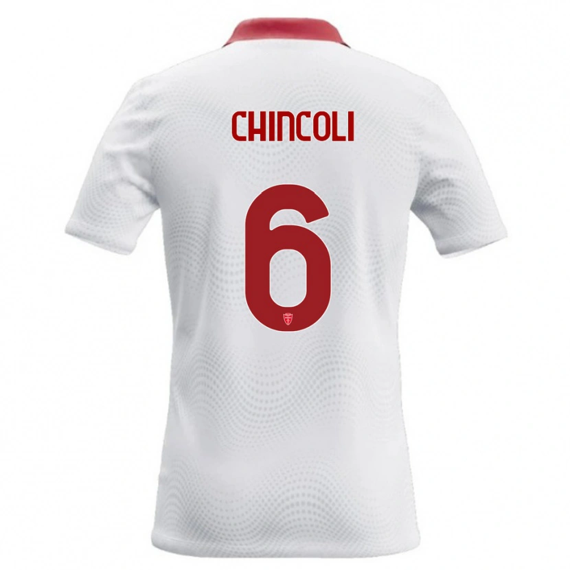 Danxen Kinder Lorenzo Chincoli #6 Weiß Rot Auswärtstrikot Trikot 2026/27 T-Shirt Österreich