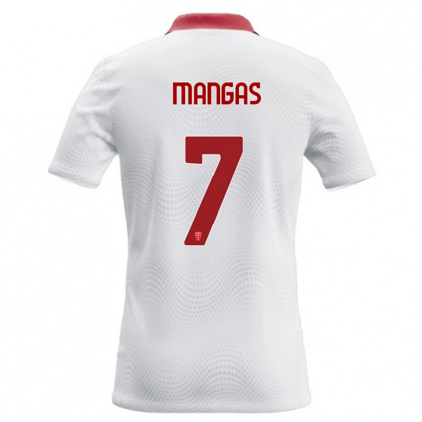 Danxen Kinder Ricardo Mangas #7 Weiß Rot Auswärtstrikot Trikot 2026/27 T-Shirt Österreich