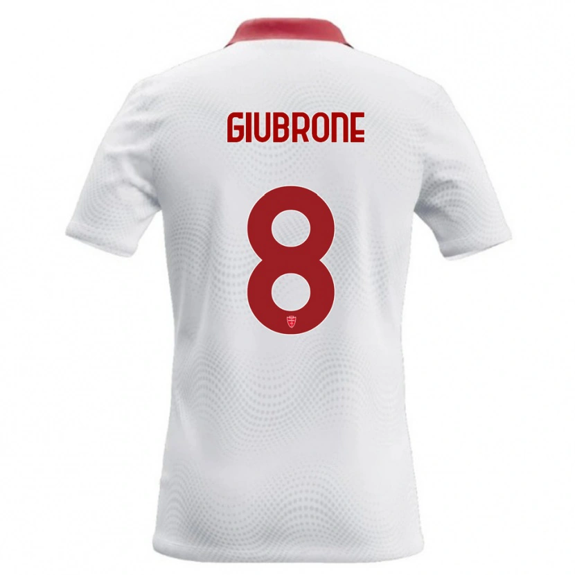 Danxen Kinder Mario Giubrone #8 Weiß Rot Auswärtstrikot Trikot 2026/27 T-Shirt Österreich