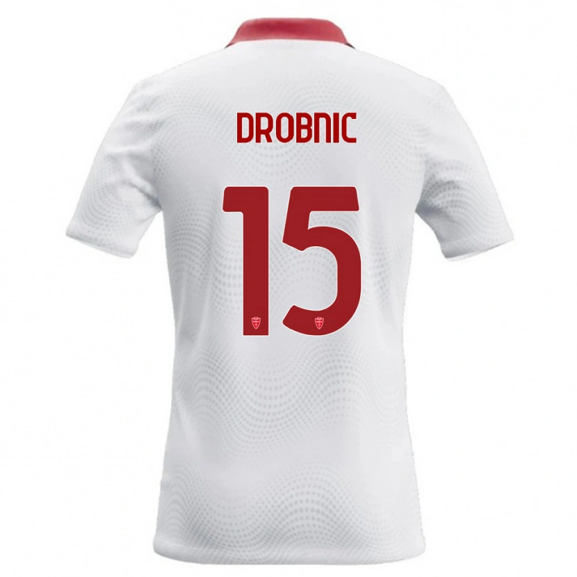Danxen Kinder Matic Drobnic #15 Weiß Rot Auswärtstrikot Trikot 2026/27 T-Shirt Österreich