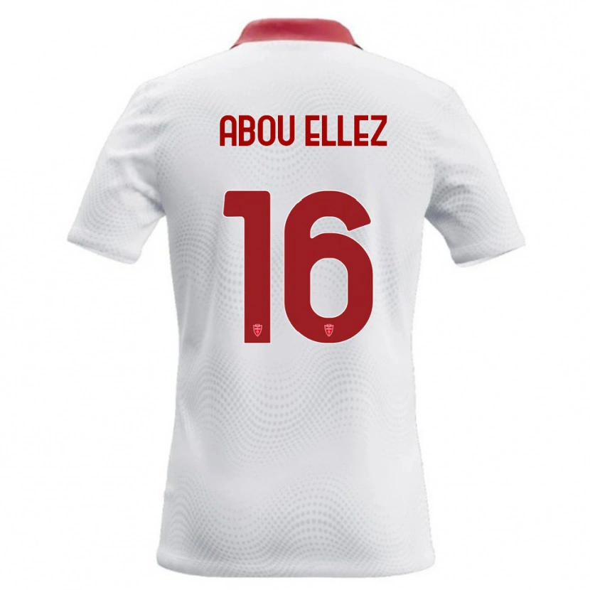 Danxen Kinder Amir Abou Elezz #16 Weiß Rot Auswärtstrikot Trikot 2026/27 T-Shirt Österreich