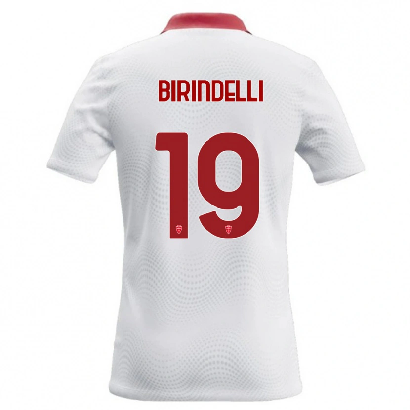 Danxen Kinder Samuele Birindelli #19 Weiß Rot Auswärtstrikot Trikot 2026/27 T-Shirt Österreich