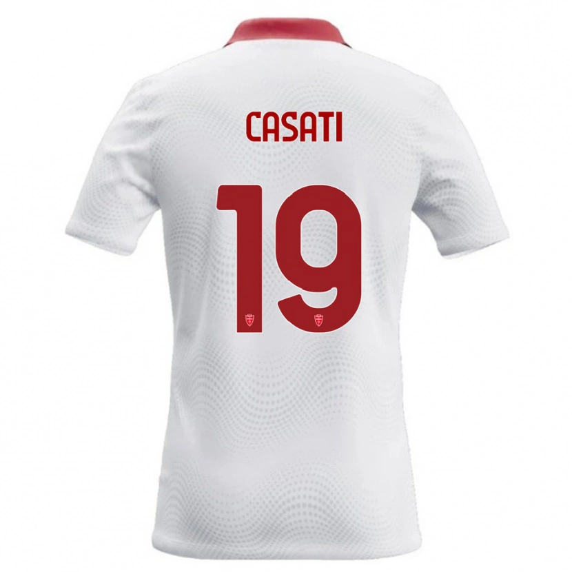 Danxen Kinder Leonardo Casati #19 Weiß Rot Auswärtstrikot Trikot 2026/27 T-Shirt Österreich