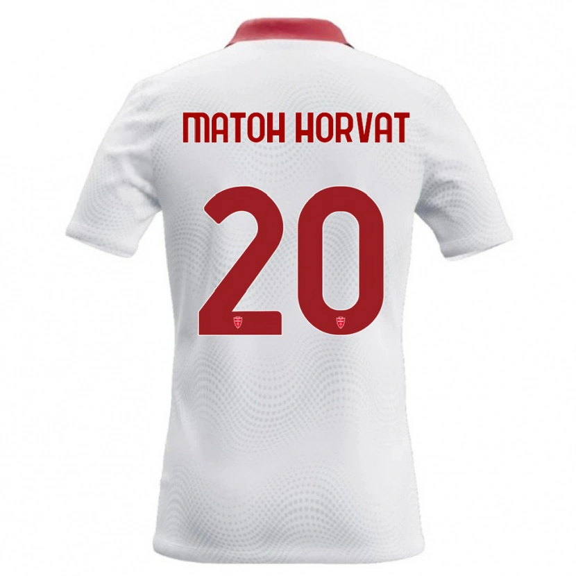 Danxen Kinder Liam Matoh Horvat #20 Weiß Rot Auswärtstrikot Trikot 2026/27 T-Shirt Österreich