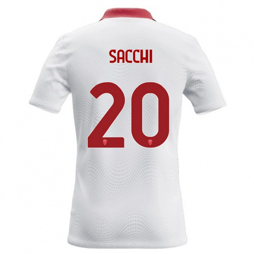 Danxen Kinder Riccardo Sacchi #20 Weiß Rot Auswärtstrikot Trikot 2026/27 T-Shirt Österreich