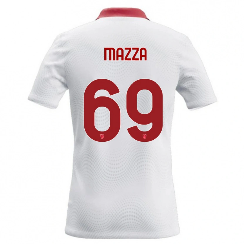 Danxen Kinder Andrea Mazza #69 Weiß Rot Auswärtstrikot Trikot 2026/27 T-Shirt Österreich