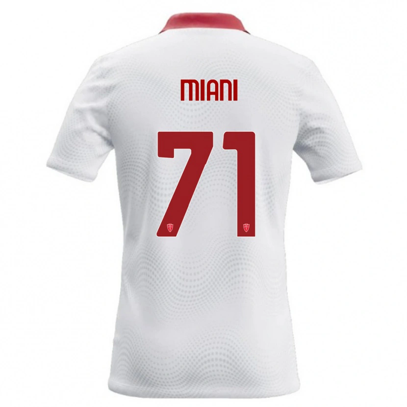 Danxen Kinder Arthur Miani #71 Weiß Rot Auswärtstrikot Trikot 2026/27 T-Shirt Österreich