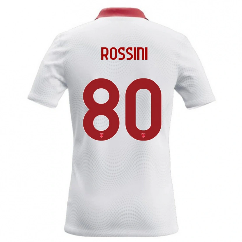 Danxen Kinder Luca Rossini #80 Weiß Rot Auswärtstrikot Trikot 2026/27 T-Shirt Österreich